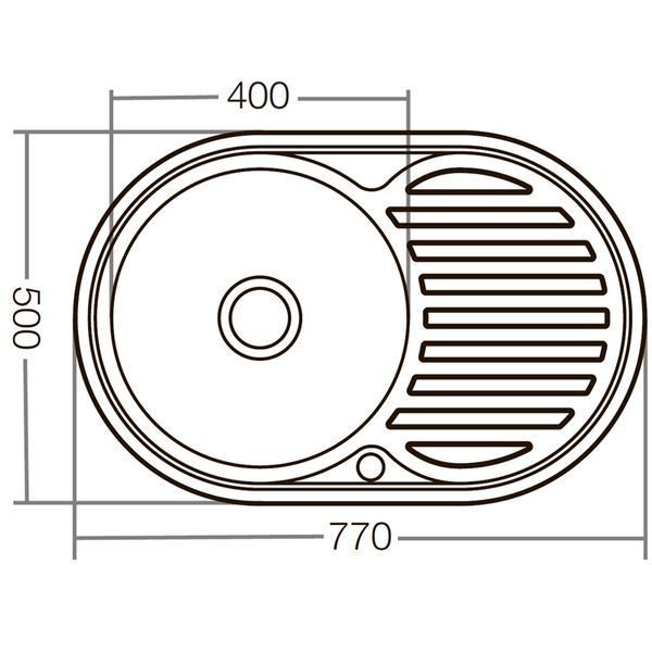 Мойка кухонная Zerix Z7750-08-180D (decor) (ZX1597) ZX1597 фото