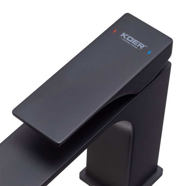 Смеситель для умывальника Koer KB-10010-05 (Цвет черный) (KR3479) KR3479 фото