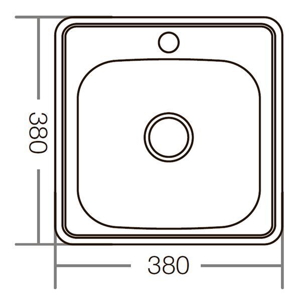 Мойка Zerix Z3838-06-160MD (micro decor) (ZM5574) ZM5574 фото