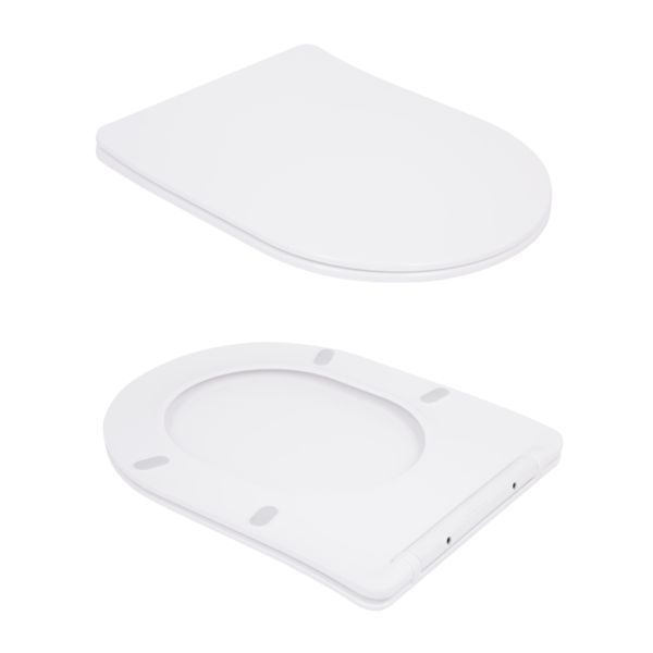Унитаз подвесной Qtap Robin Ultra Quiet безободковый с сиденьем Soft-close 520x365x365 мм WHITE SD00052888 фото