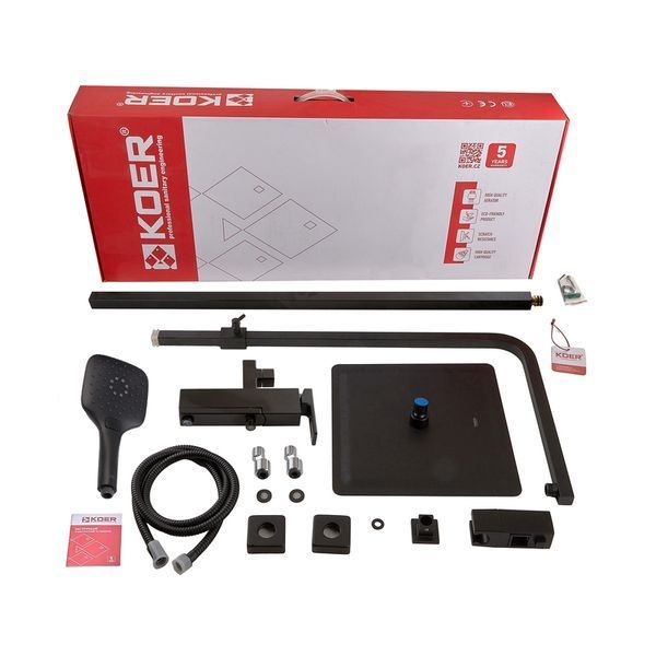 Душевая колонна со смесителем Koer KB-56009-05 (Цвет черный) (KR3507) KR3507 фото