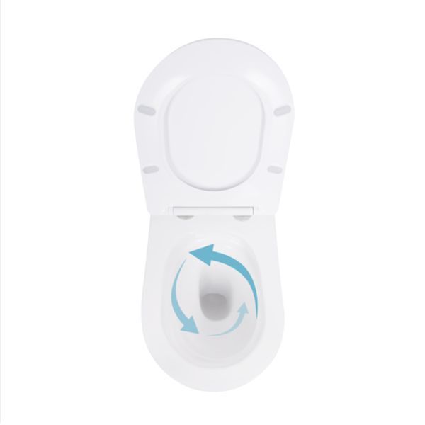 Унитаз подвесной Qtap Robin Ultra Quiet безободковый с сиденьем Soft-close 520x365x365 мм WHITE SD00052888 фото