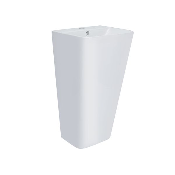 Раковина для підлоги моноблок Qtap Tern 440х380х830mm White з донним клапаном QT1711G302W SD00045935 фото