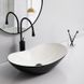 Раковина накладная Mixxus Premium WAVE-0105 WHITE-BLACK 620х360х160mm (MP6558) MP6558 фото 3
