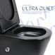 Унитаз напольный Qtap Scorpio Ultra Quiet безободковый с сиденьем Soft-Close MATT BLACK QT14226088AMB SD00052562 фото 5