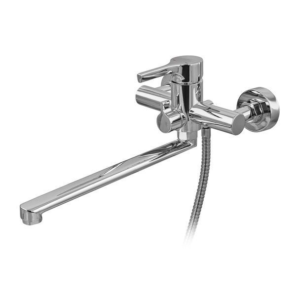 Смеситель для ванны Zerix Rex-006 (Euro) Chrome с нерж. стали (Цвет хром) (ZX6118) ZX6118 фото