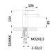 Смеситель для раковины Lidz Latwa 001 (k35) LDLAT001CRM45412 Chrome SD00051536 фото 2