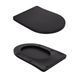 Унітаз підлоговий Qtap Robin Ultra Quiet безобідковий з сидінням Soft-close MATT BLACK QT13226083AMB SD00052566 фото 8