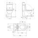 Унітаз підлоговий Qtap Robin Ultra Quiet безобідковий з сидінням Soft-close MATT BLACK QT13226083AMB SD00052566 фото 2
