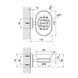 Мыльница с держателем Lidz Oreo 0201 настенная (матовое стекло) LDORE0201CRM22083 Chrome SD00028180 фото 2