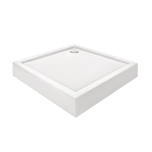 Душовий піддон Qtap Tern 301112 100x100x12 см + сифон SD00046989 фото