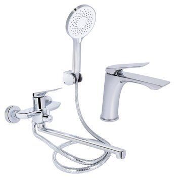 Комплект змішувачів Qtap Vlasta New Chrome для ванни та раковини QTVLA260CRM45644 + QTVLA270CRM45640 SD768764 фото