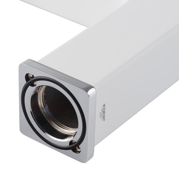 Змішувач для умивальника Koer KB-10009-04 (Колір хром+білий) (KR5975) KR5975 фото