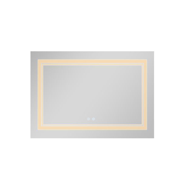 Дзеркало Qtap Cardinal 1200х800 з LED-підсвічуванням Touch, з антизапотіванням, з димером, рег. темп. кольору (3000-6500K) QT0478C12080 SD00052328 фото