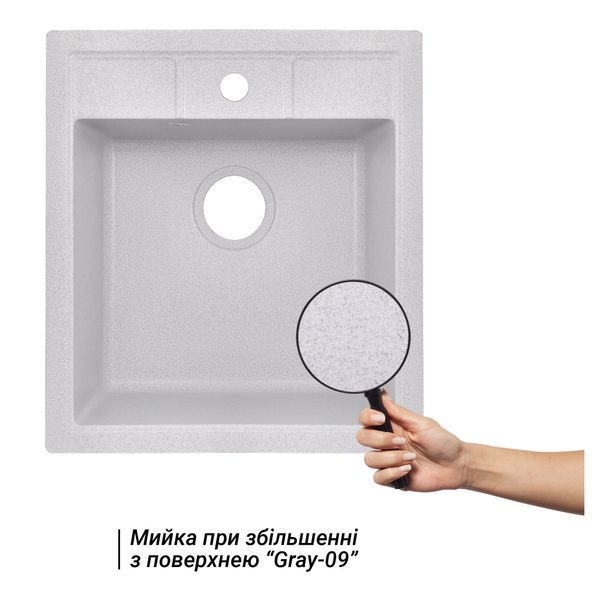 Кухонна мийка Lidz 460х515/200 GRA-09 (LIDZGRA09460515200) SD00042419 фото