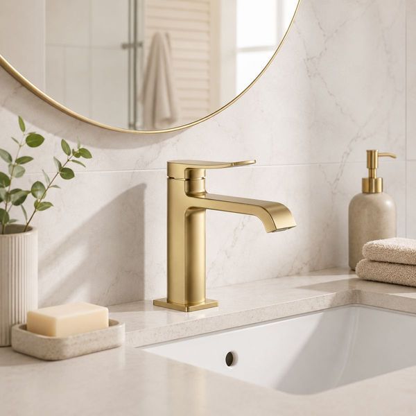 Смеситель для умывальника Mixxus Premium DALI 001 NUT Brushed Gold (MI6762) MI6762 фото