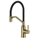 Змішувач для кухні MIXXUS PREMIUM GRAVITY 017 (NUT) BRUSHED GOLD REFL.BLACK (Матове золото+сил.вилив чорний) (MI8410) MI8410 фото 1