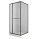 Душова кабіна з низьким піддоном Mixxus Style SCT01-90x90x200-TR Graphite прозоре скло 6мм (MI8432)