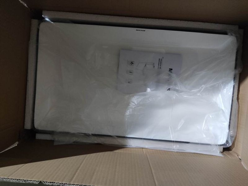 Раковина накладная Mixxus Premium QUADRO-0107 EDGE BLACK 600х340х110mm (MP6521) MP6521 фото