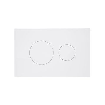 Клавіша змиву Qtap Standard 152x236x28 мм, White, кругла QTSTD164W49468 SD00055592 фото