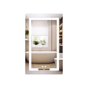Дзеркало настінне Lidz Kubis (KU2) 500х800 мм, прямокутне, з LED-підсвічуванням Touch, антизапотіванням, диммером, рег. яскравості SD00054572 фото