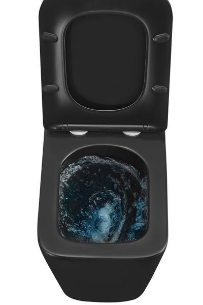 Унітаз підвісний Mixxus Premium QUADRO-0301-T3 BLACK 490х340х360mm, система змиву TORNADO 3.0 (MP6587) MP6587 фото