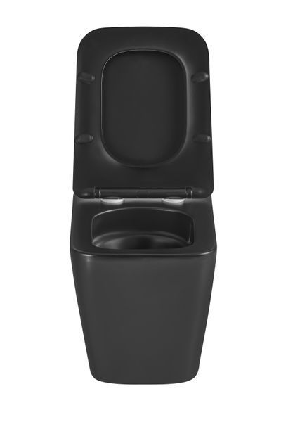 Унітаз підвісний Mixxus Premium QUADRO-0301-T3 BLACK 490х340х360mm, система змиву TORNADO 3.0 (MP6587) MP6587 фото