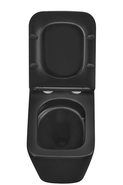 Унітаз підвісний Mixxus Premium QUADRO-0301-T3 BLACK 490х340х360mm, система змиву TORNADO 3.0 (MP6587) MP6587 фото