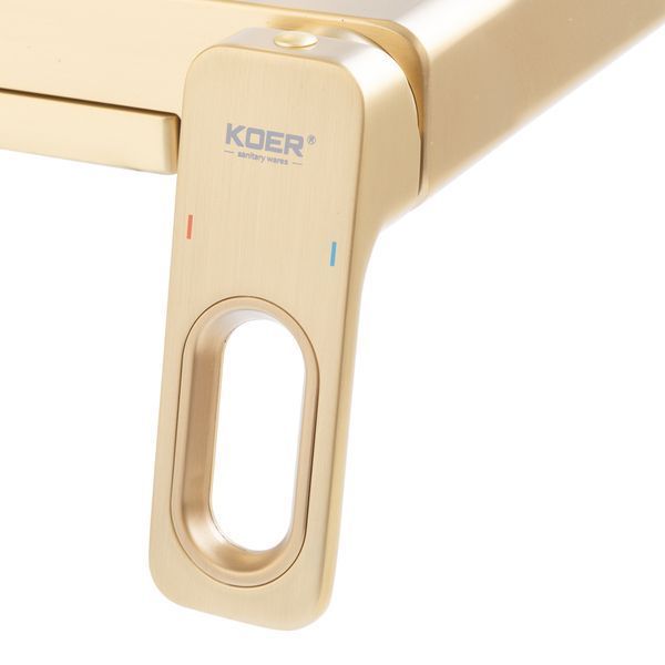 Душевая колонна со смесителем Koer KB-56031-12 3 функции (Цвет матовое золото) (KR5974) KR5974 фото