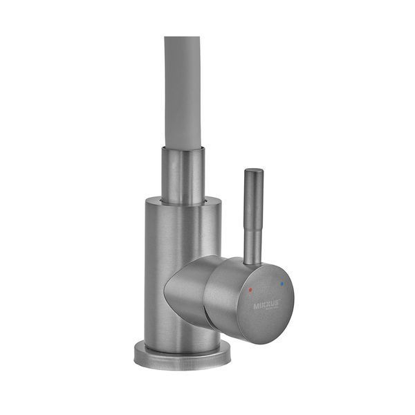 Змішувач для кухні MIXXUS SEO-011 GRAPHITE REFL.GRAY з силіконовим виливом з нерж.сталі SUS304, колір графіт (MI8225) MI8225 фото