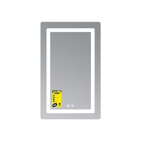 Дзеркало Lidz Kubis (KU2) 500х800 з LED-підсвічуванням Touch, з антизапотіванням, з димером, рег. яскравості LD78LF936508048448 SD00054572 фото