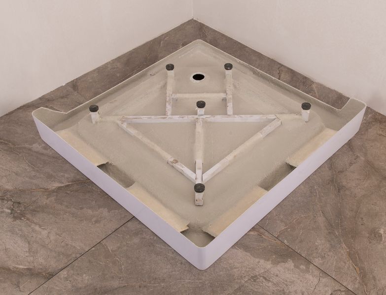 Душевая кабина с низким поддоном Mixxus CUBIC SCT01-100x100x195-FB CHROME матовое стекло 4мм (MI6904) MI6904 фото