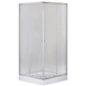 Душевая кабина с низким поддоном Mixxus CUBIC SCT01-100x100x195-FB CHROME матовое стекло 4мм (MI6904) MI6904 фото 1