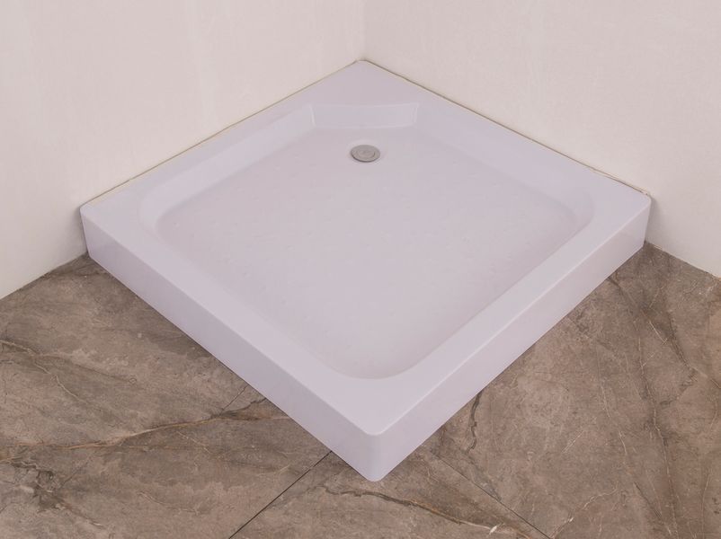 Душевая кабина с низким поддоном Mixxus CUBIC SCT01-100x100x195-FB CHROME матовое стекло 4мм (MI6904) MI6904 фото
