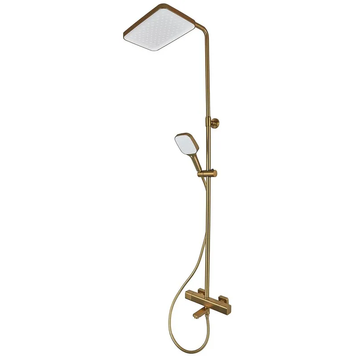 Душова колона Mixxus Premium VIRGO 009-J BRUSHED GOLD з термостатичним змішувачем,3 функції (MI6649) MI6649 фото