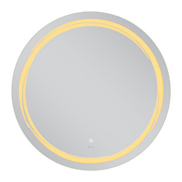Зеркало настенное круглое 90 см MIXXUS PREMIUM WAVE MC04-90 с LED-подсветкой, сенсор Touch, антизапотевание, диммер 3000&ndash;6500K (MP6637) MP6637 фото