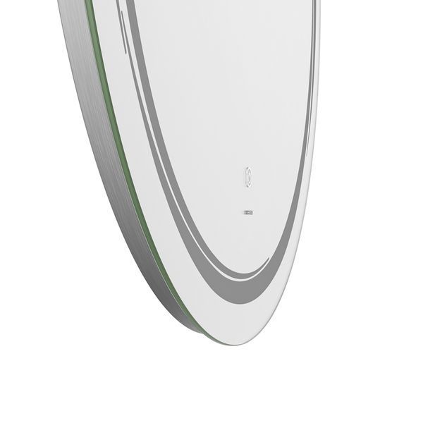 Зеркало настенное круглое 90 см MIXXUS PREMIUM WAVE MC04-90 с LED-подсветкой, сенсор Touch, антизапотевание, диммер 3000&ndash;6500K (MP6637) MP6637 фото