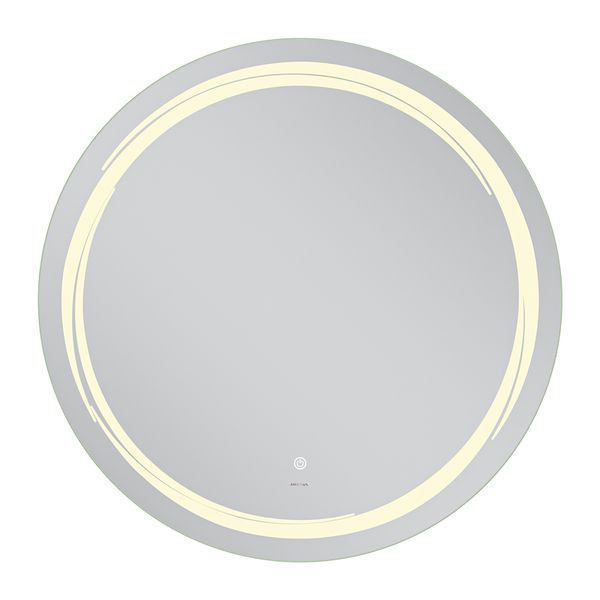Зеркало настенное круглое 90 см MIXXUS PREMIUM WAVE MC04-90 с LED-подсветкой, сенсор Touch, антизапотевание, диммер 3000&ndash;6500K (MP6637) MP6637 фото