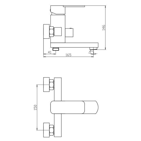 Змішувач для ванни Mixxus Relax 009 (Euro) (MI6250) MI6250 фото
