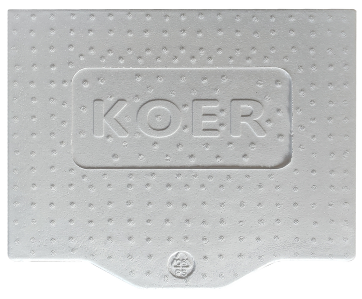 Пневматична інсталяція для унітазу KOER KT-0503-01 з хромованою кнопкою змиву KT-0606-01 та звукоізоляцією (KR5347) KR5347 фото