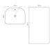 Раковина моноблок MIXXUS PREMIUM DIVERSE-1102 MARBLE 460х380х840mm з отвором під змішувач та переливом (MP6576) MP6576 фото 3
