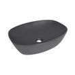 Раковина накладна Qtap Robin 500х380х140 мм, Anthracite, прямокутна, з донним клапаном QT04116302AN