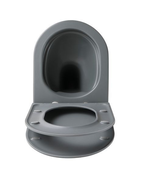 Унитаз подвесной MIXXUS PREMIUM TOPPER-0303-R GRAY 495x370x350mm система смыва RIMLESS (MP6657) MP6657 фото