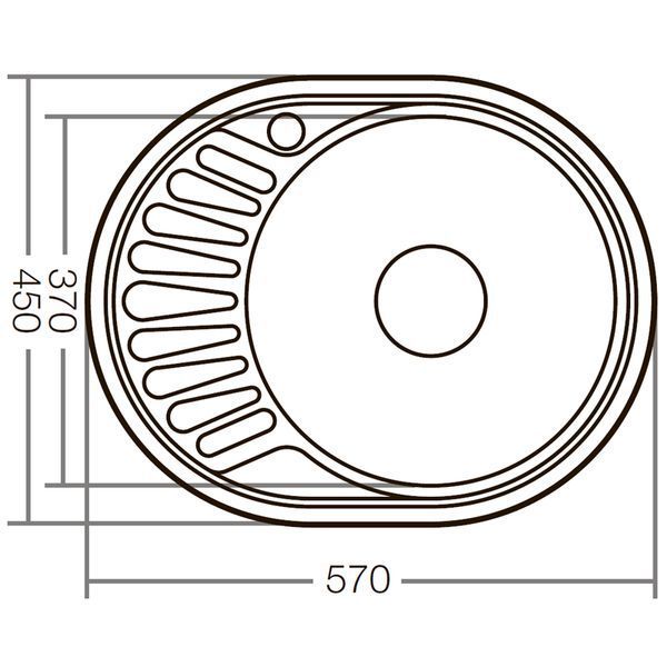 Мойка кухонная Zerix Z5745-06-180D (decor) (ZX1591) ZX1591 фото