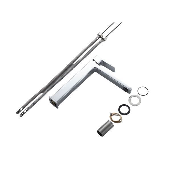 Змішувач латунний для раковини Lidz Orion 001FH високий (k25) LDORI001FHCRM48096 Chrome SD00054220 фото