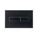 Клавіша змиву Qtap Standard 152x236x28 мм, Matt Black, лінійна QTSTD164BLM49473