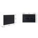 Клавіша змиву Qtap Standard 152x236x28 мм, Matt Black, лінійна QTSTD164BLM49473 SD00055597 фото 2