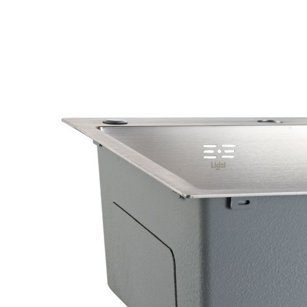 Мийка для кухні інтегрована Lidz Handmade Max 500 H7849R Brushed Steel, 3,0/1,0 мм, крило праворуч, збільшена чаша LDH7849RBRU49464 SD00055588 фото