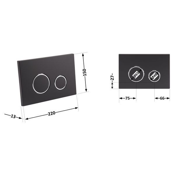 Панель змиву для унітаза Qtap Nest QT0111M11V1146MB SD00038780 фото