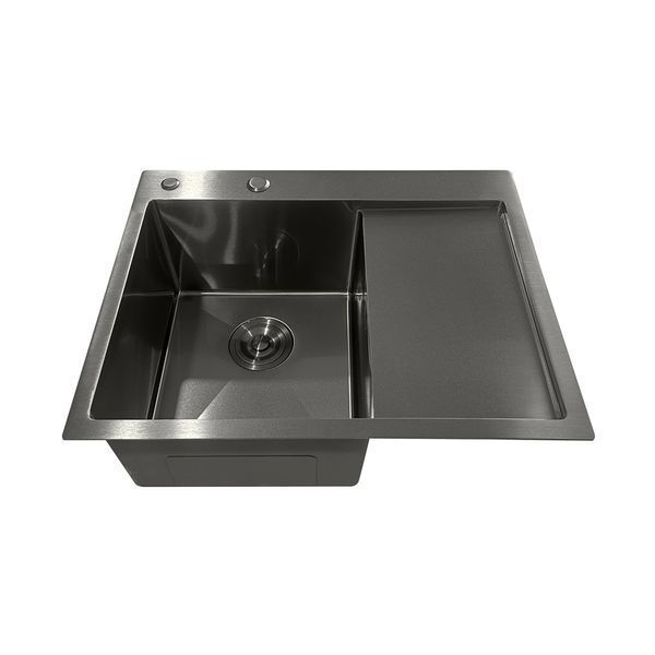 Мийка з нержавіючої сталі Mixxus MH6350L Nano-Black (3.0/0.8) колір графіт (MI7045) MI7045 фото